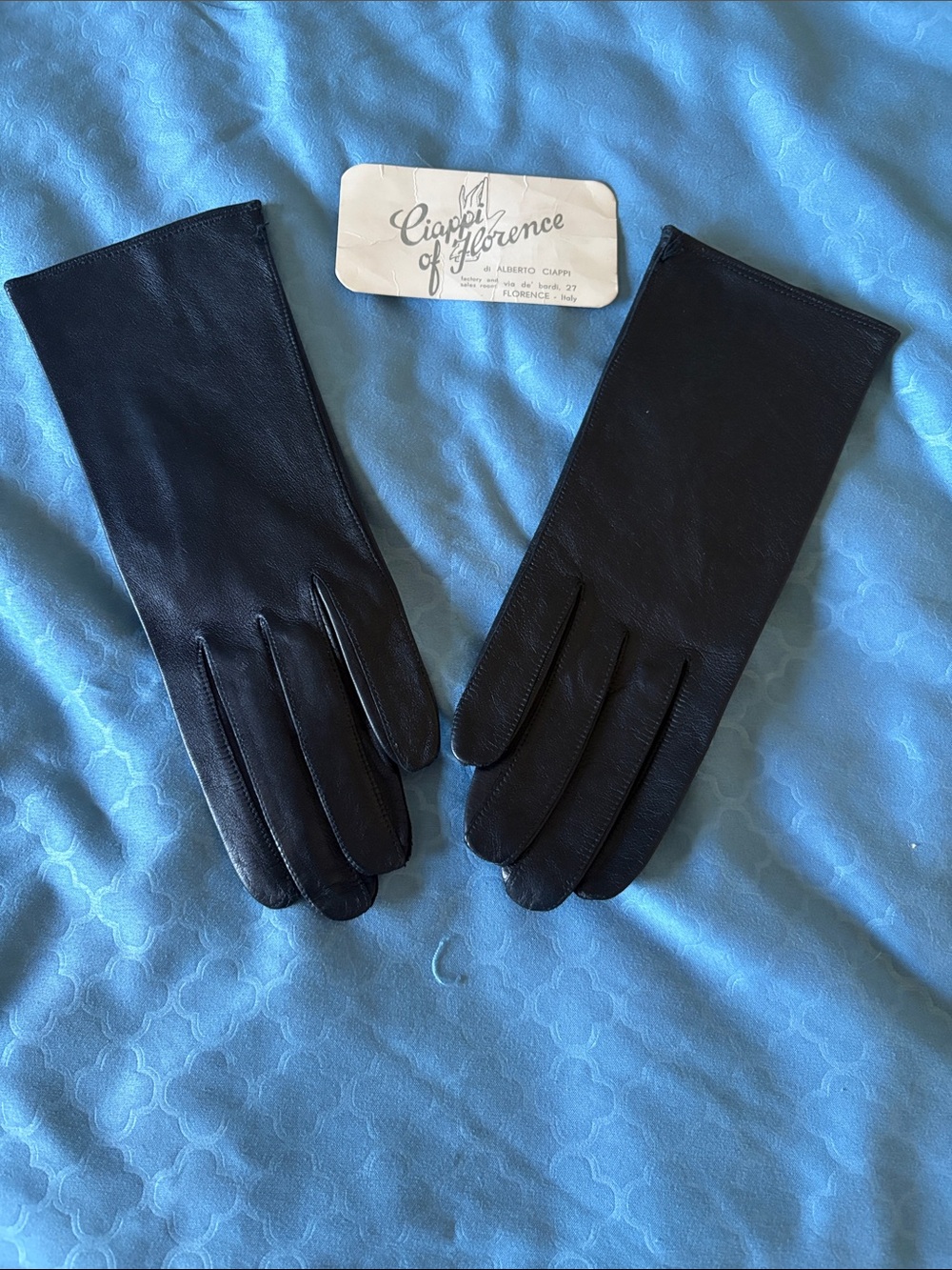 Black Leather Women's Gloves